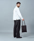 MR.OLIVE E.O.I / WATERPROOF WASHABLE LEATHER FLAT TOTE BAG(MEDIUM) ミスターオリーブ/ウォータープルーフウォッシャブルレザー/フラットトートバッグ(MEDIUM)